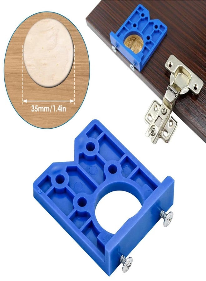 YUISI Door Hinge Jig, 35mm Hinge Hole Drilling Guide Locator Hinge Drilling Jig Hinges for Woodworking & Cabinet - Image 5